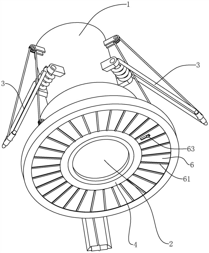 Down lamp structure and dismounting method thereof