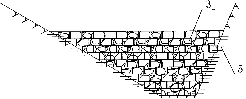 Concrete face rockfill dam pre-settling construction method