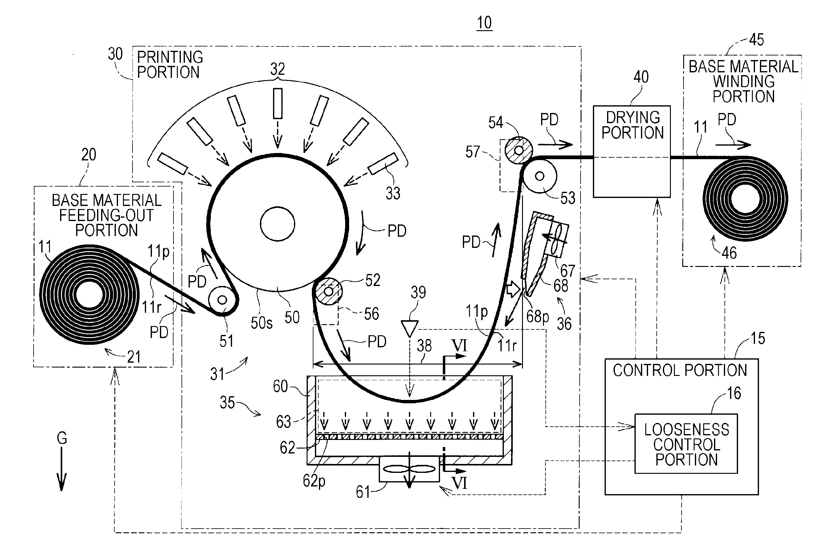 Transporting device and printing apparatus