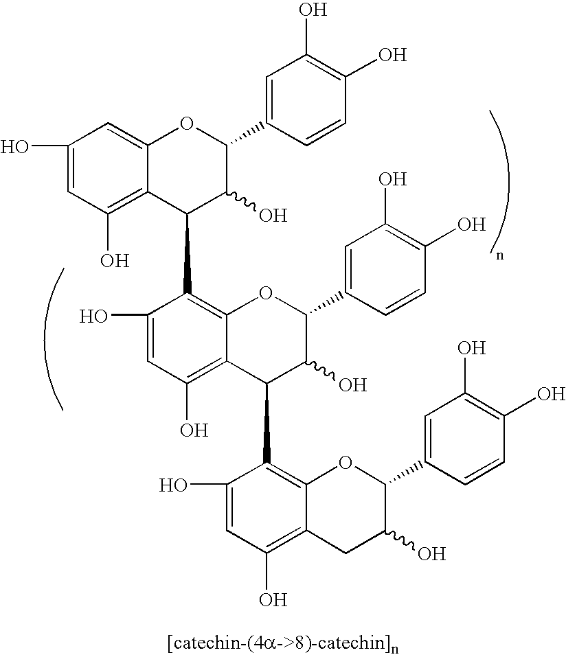 Absorbent article comprising condensed tannin