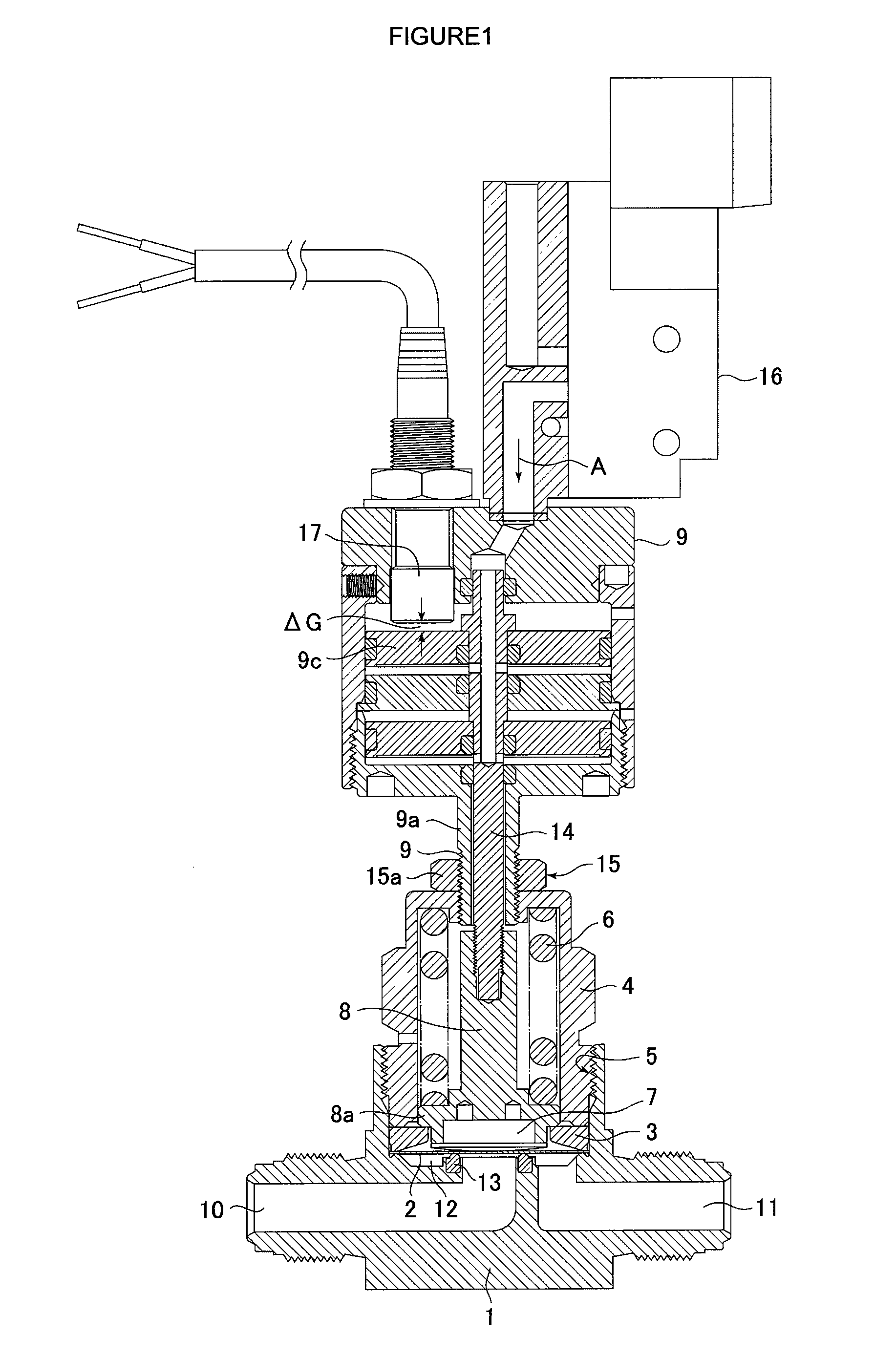 Direct touch type metal diaphragm valve