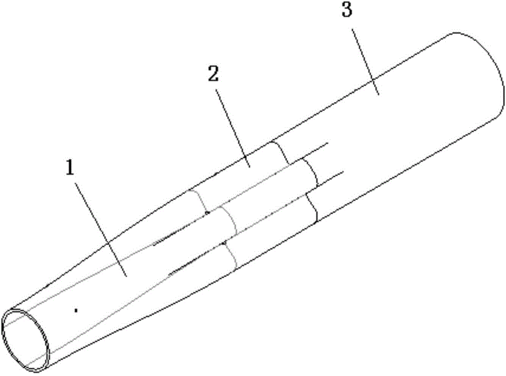 Large-scale hyshot scramjet engine and three-dimensional petal-shaped section combustor