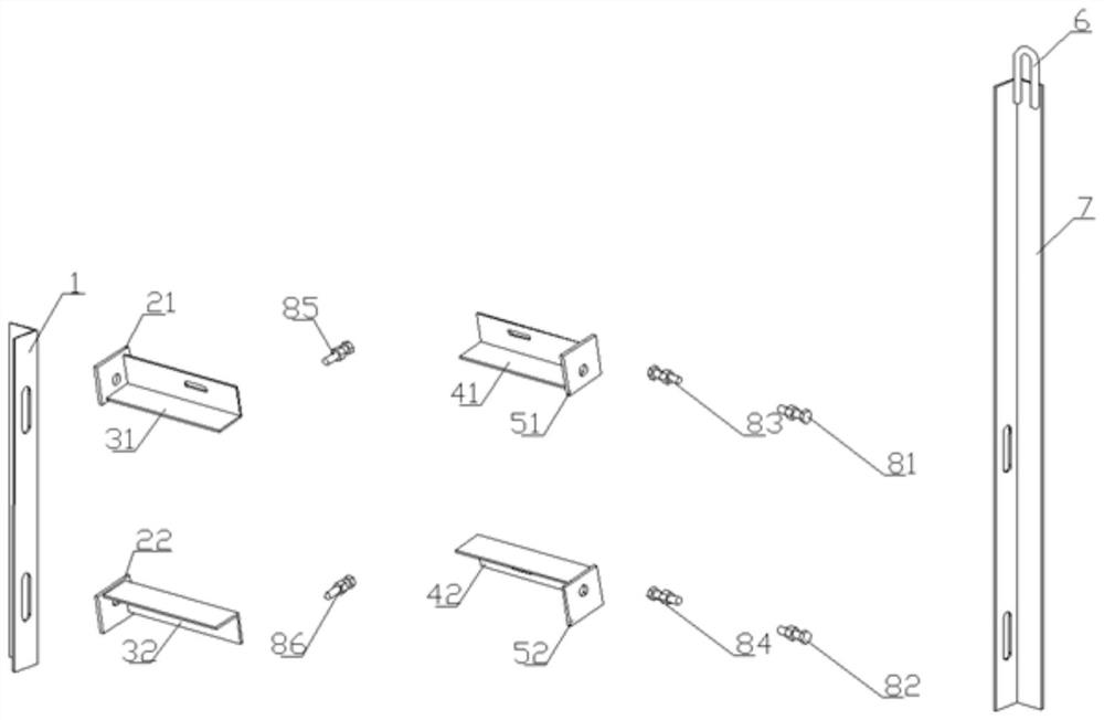 Lifeline device for assisting installation of large-span prefabricated roof truss and construction method thereof