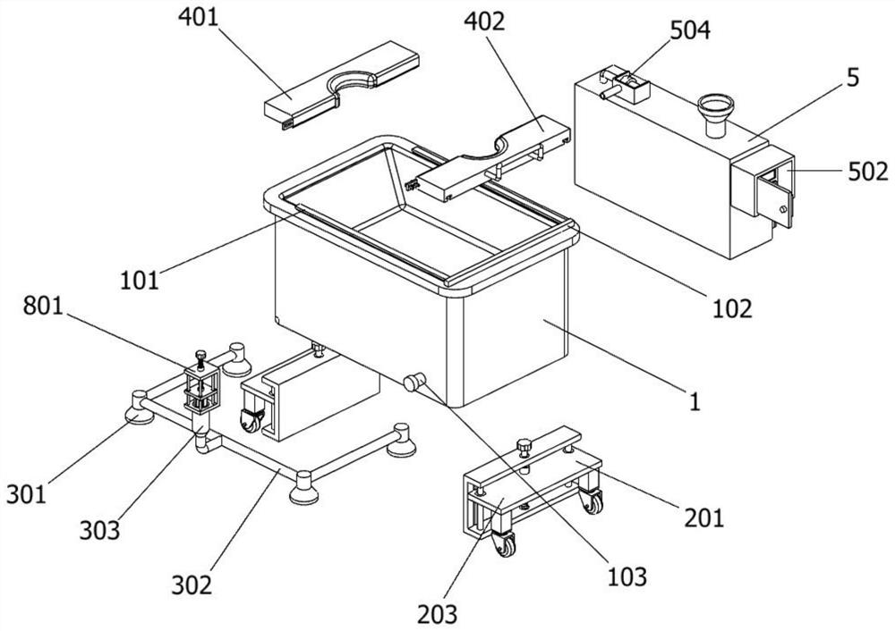 Infant bathing device with drowning prevention function for obstetrical nursing