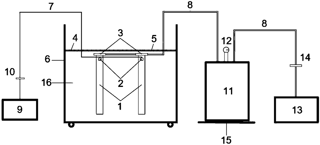 Ultrasonic vibration device used for vacuum preloading testing