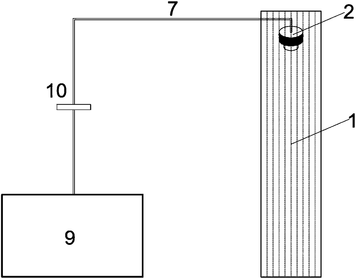 Ultrasonic vibration device used for vacuum preloading testing