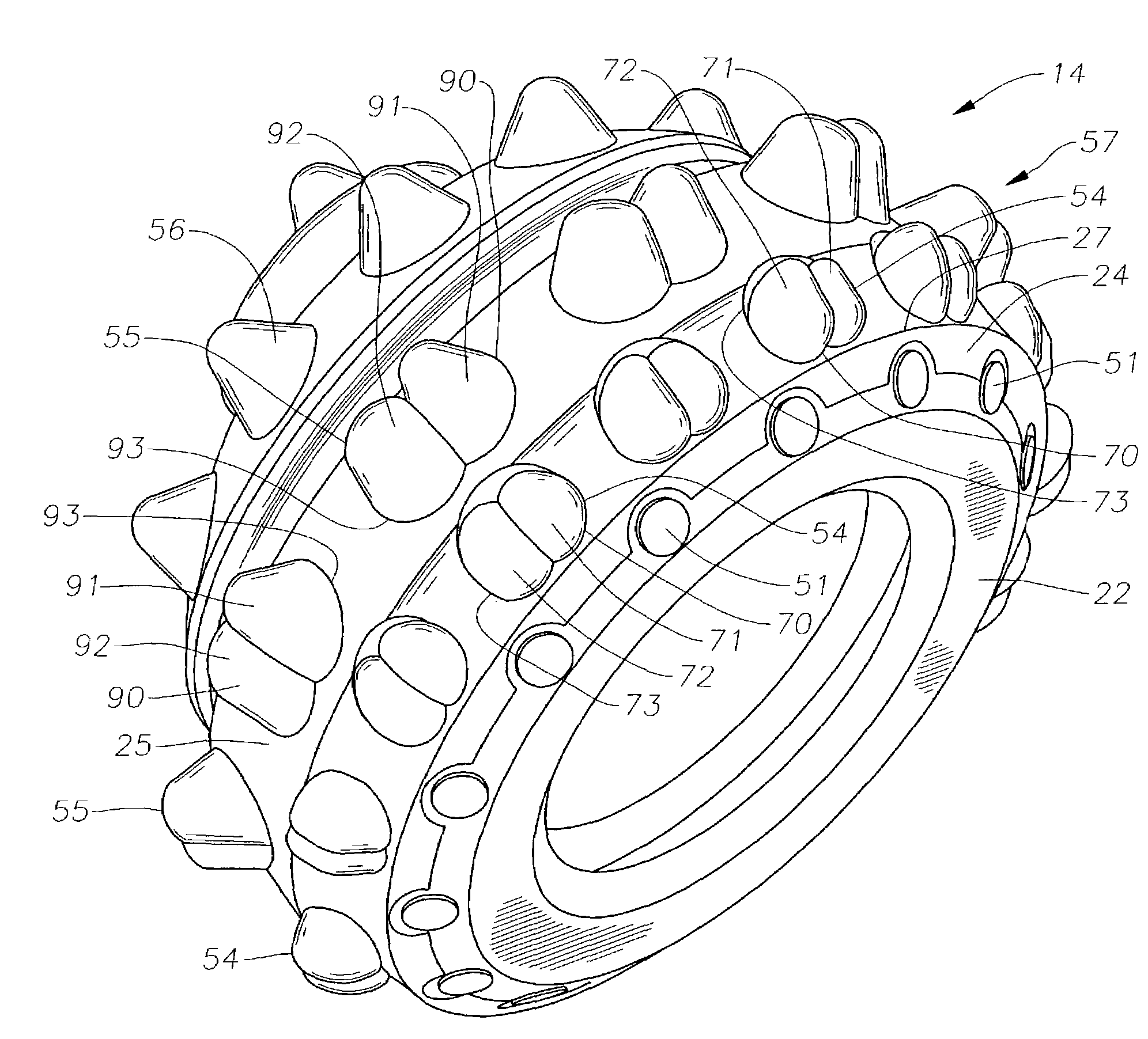 Drill bit and cutter having insert clusters and method of manufacture