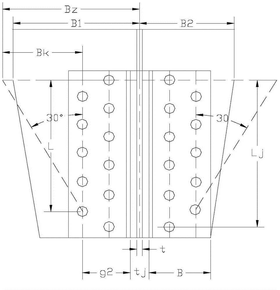 Power transmission tower main material joint strength determination method