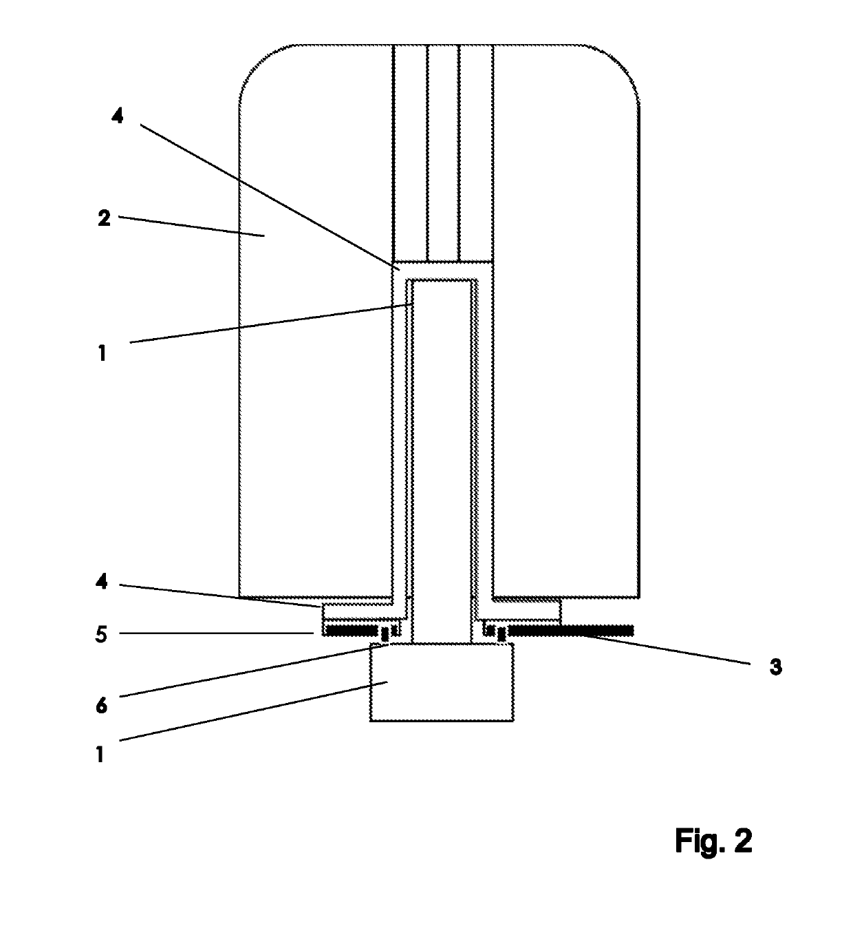 Fastening device for an NMR probe having a quick-release fastener