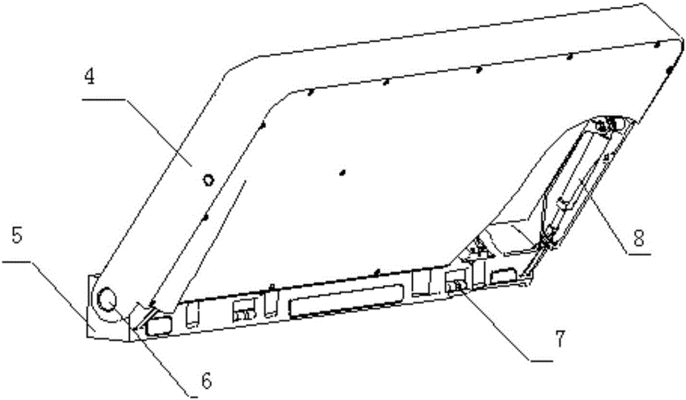 Control table board used for display control panel and provided with turning device