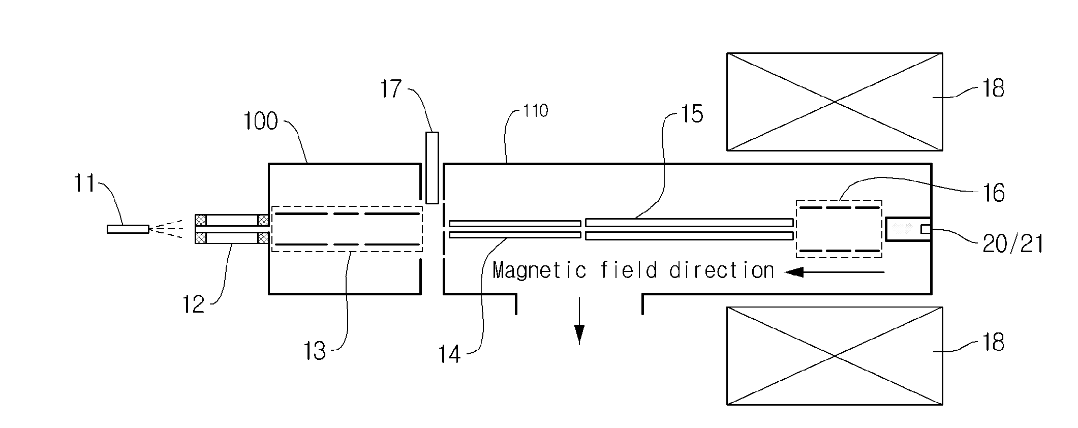 Lens for electron capture dissociation, fourier transform ion cyclotron resonance mass spectrometer comprising the same and method for improving signal of fourier transform ion cyclotron resonance mass spectrometer