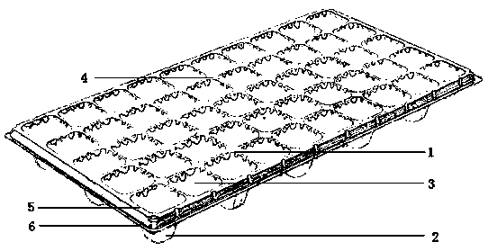 Novel seedling-raising disc