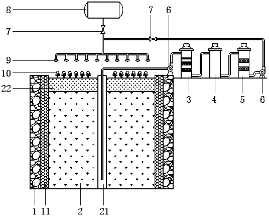 Device for remediating underground water heavy metal pollution