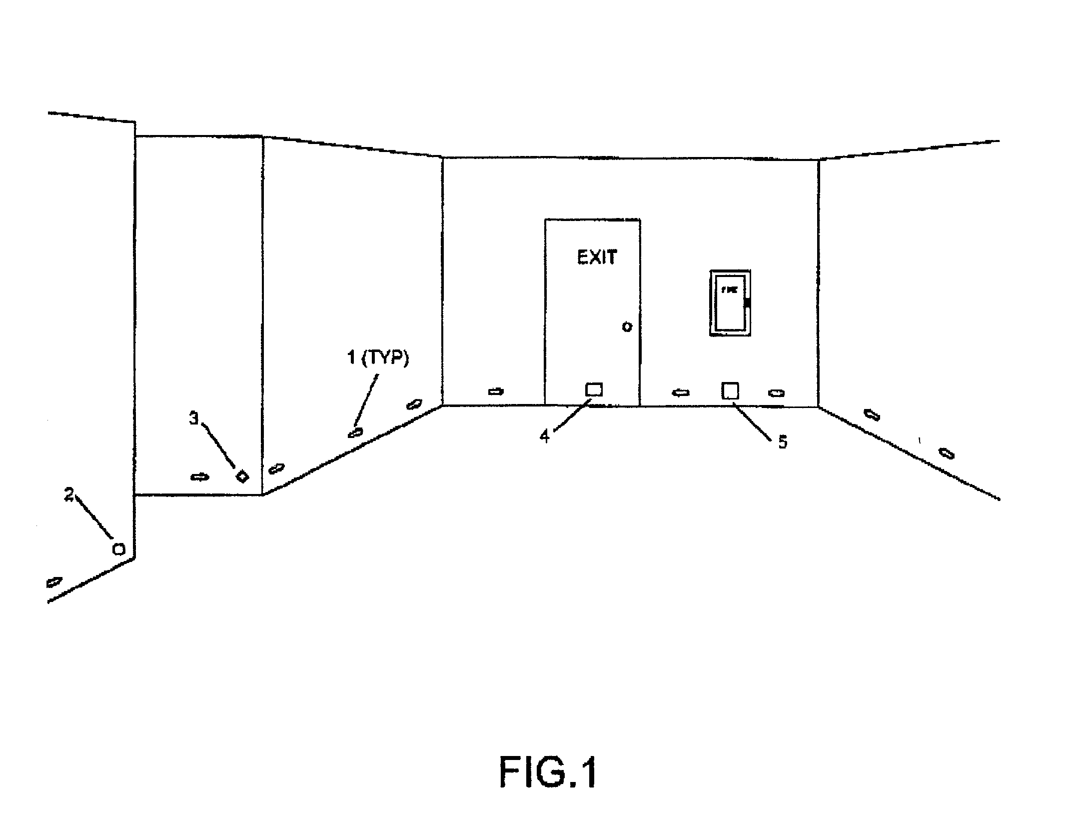 Emergency visual and tactile exits system