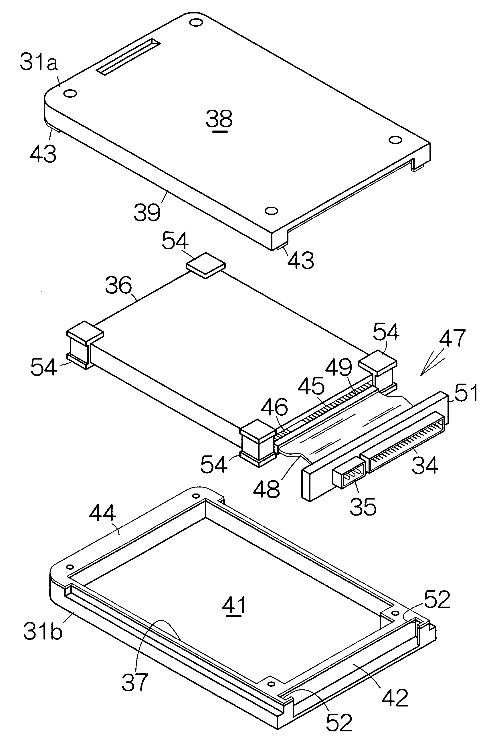 Removable storage device unit