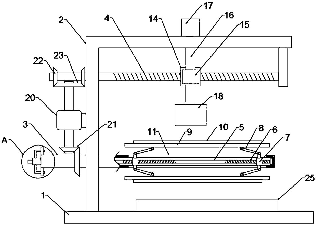 Short steel pipe outer wall polishing device for building engineering