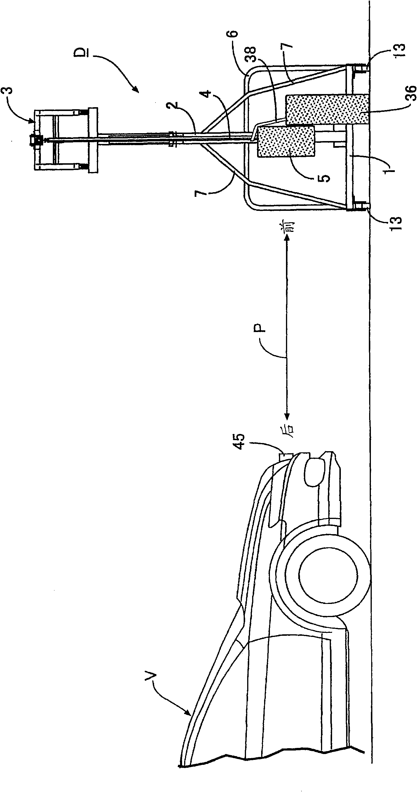 Obstacle device for vehicle driving experience