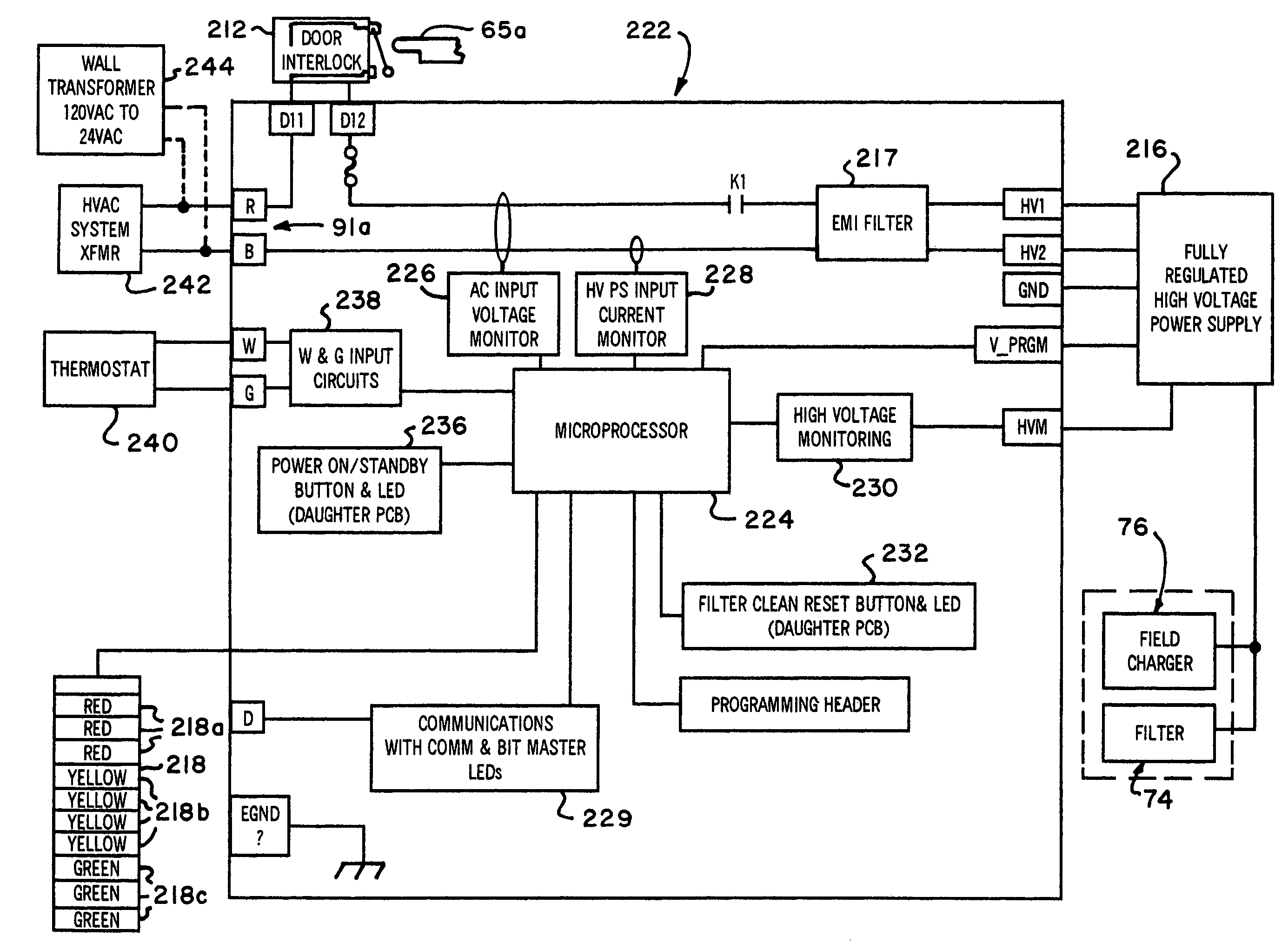 Air filtration system control