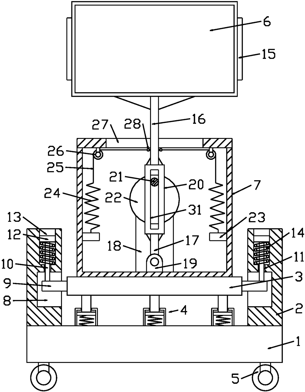 Safety warning device for safety protection in building construction