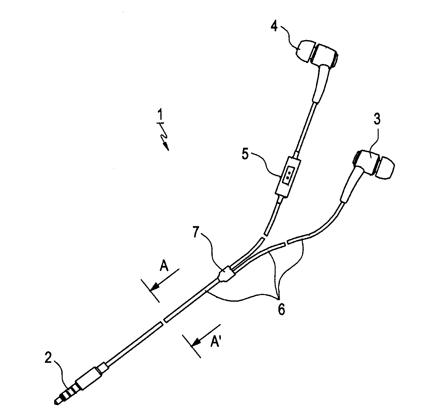 Earphone antenna device