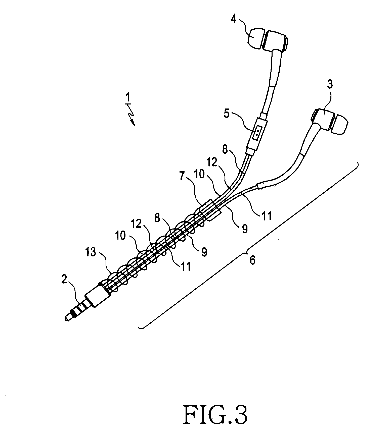 Earphone antenna device