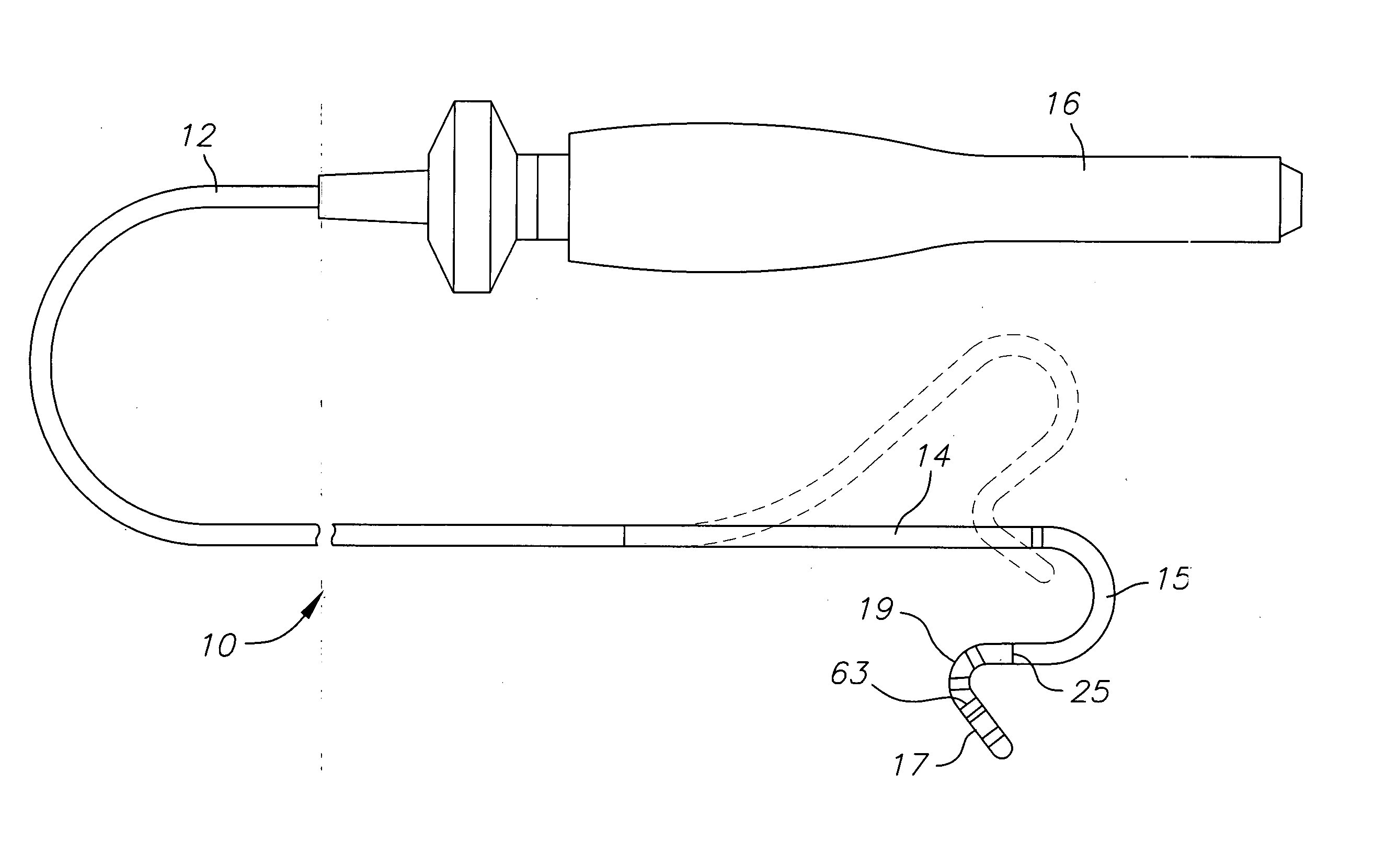 Catheter with flexible pre-shaped tip section