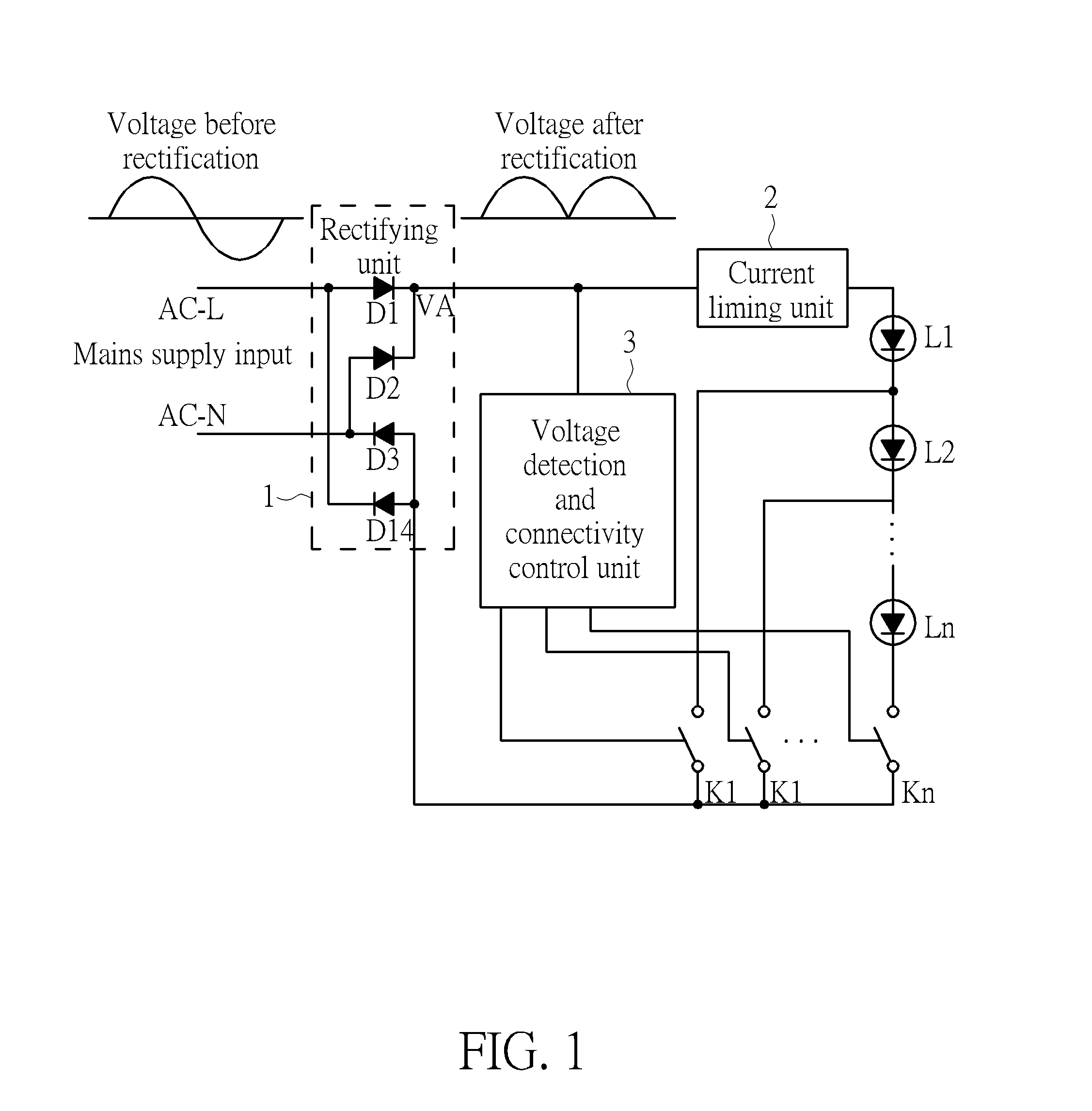 Self-adaptive drive circuit and LED lamp with the same