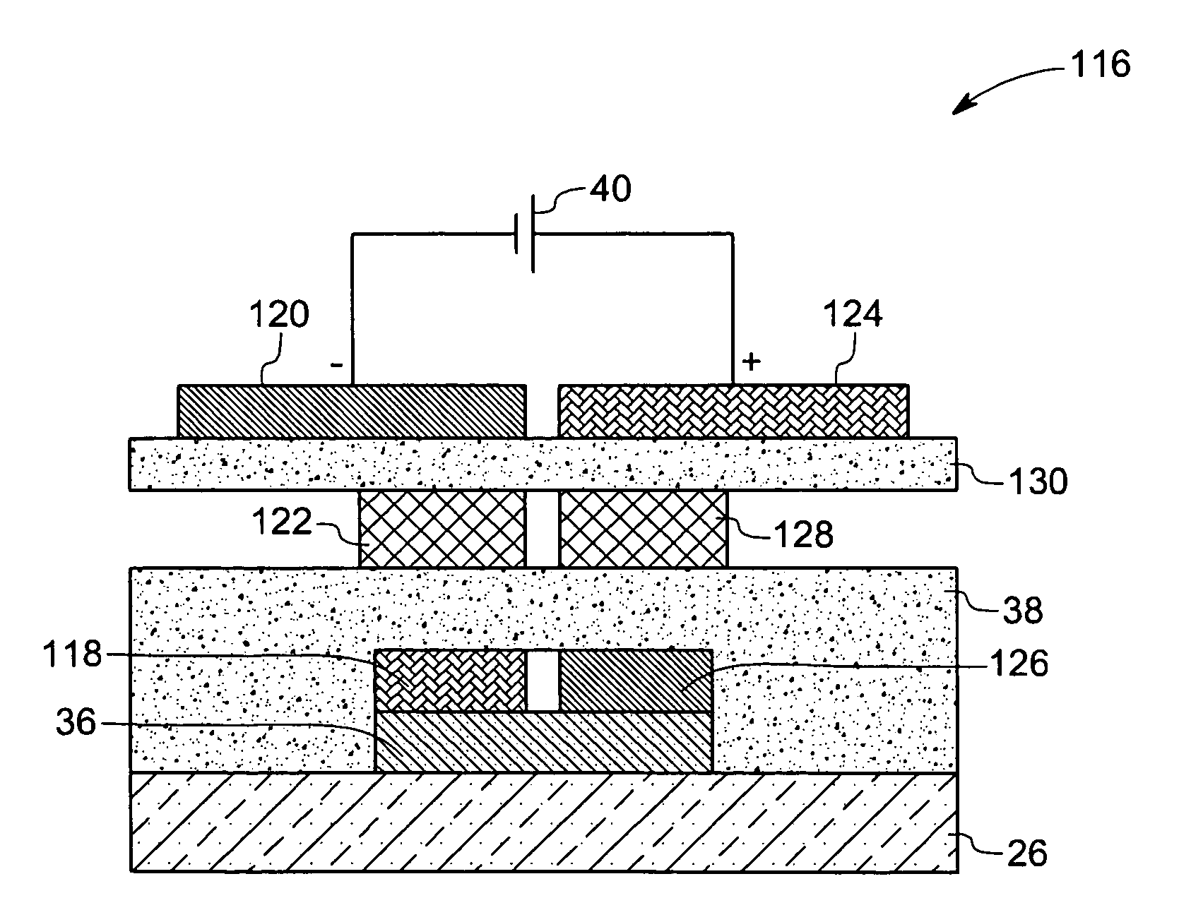 Organic electronic devices having two dimensional series interconnections