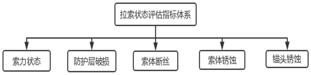 Arch bridge suspender state evaluation method considering environment and cable body state