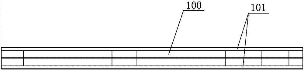 An automatic pasting device for double-sided adhesive tape on cardboard strips