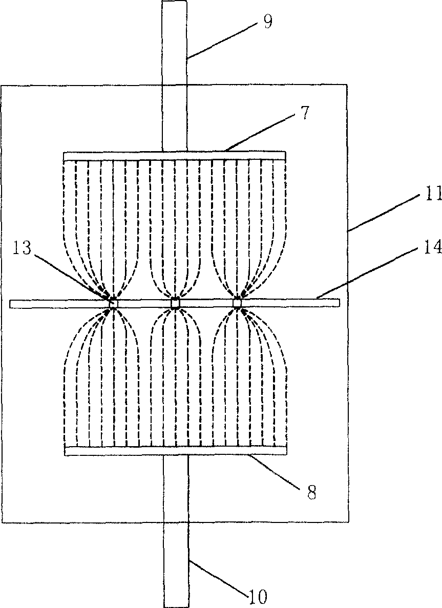 Method and apparatus for treating electrodeless discharging liquid