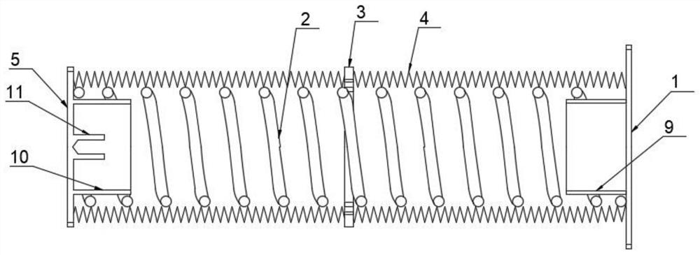 Compensator component device for energy accumulator