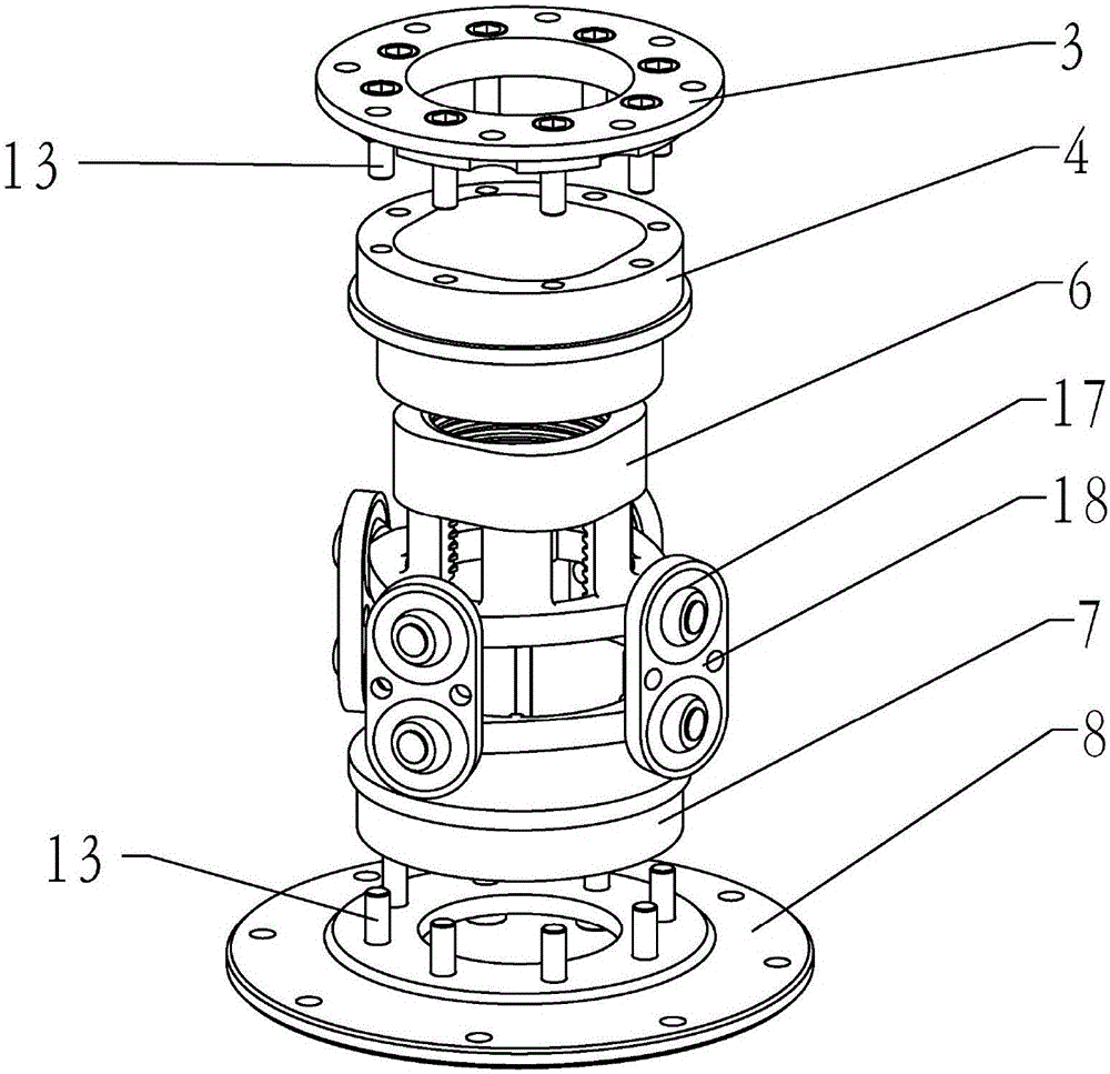 Robot flexible joint with continuously adjustable stiffness