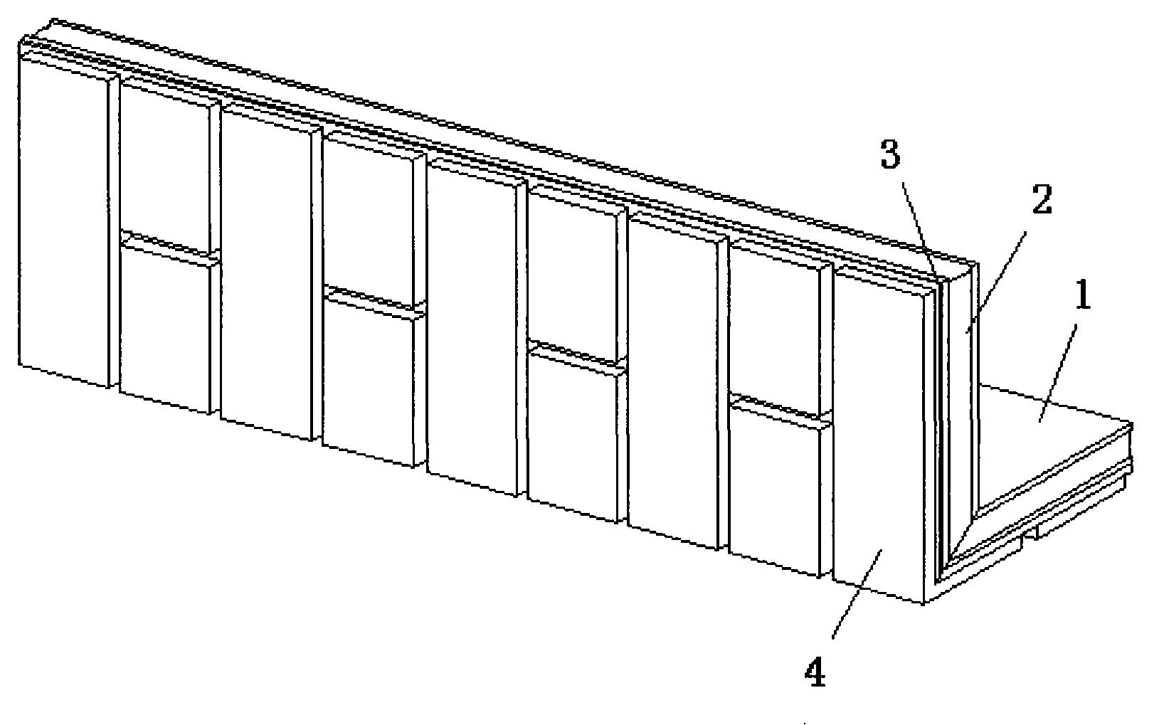 External wall heat-preserving decoration wall and its construction process