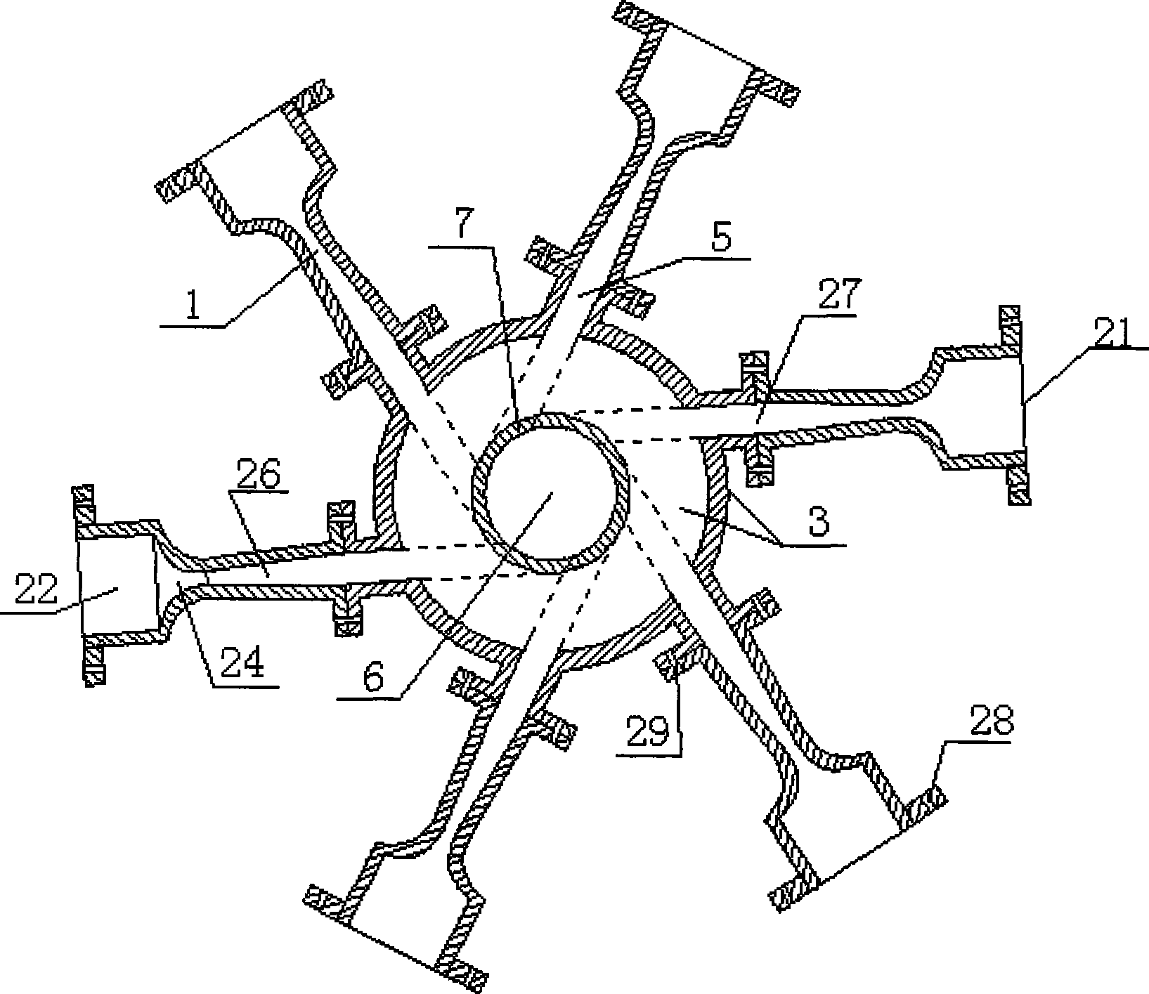 Skid-mounted device for ultrasonically dehydrating, removing liquid, purifying and separating for natural gas