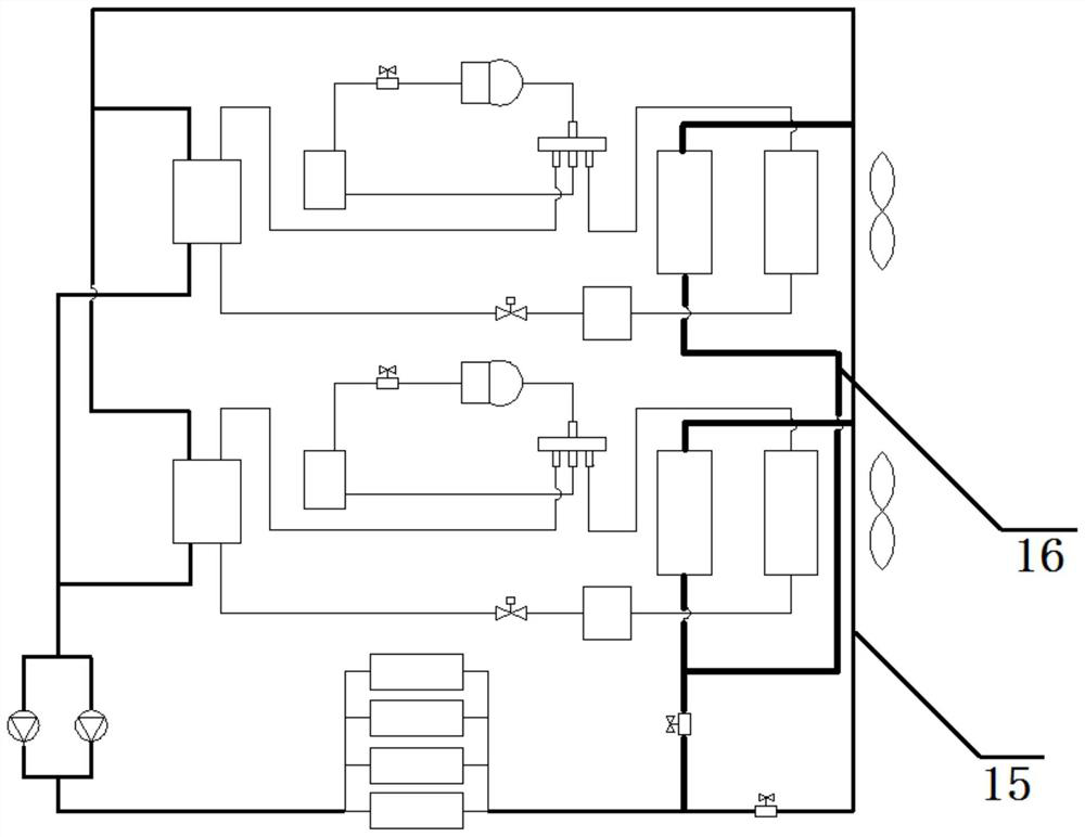 Immersed liquid cooling system and control method