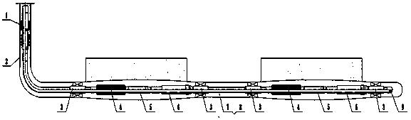 Reverse filling multi-layer sand control pipe string at the bottom of an open hole horizontal well and its method