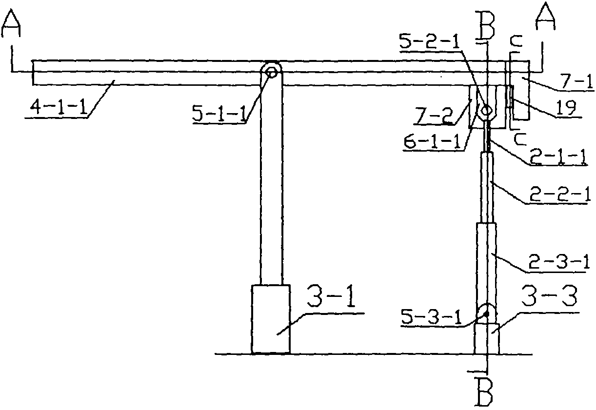 Solar power station adopting long stroke hydraulic rods to drive synchronization supporting spur rack and group synchronization tracking and lighting