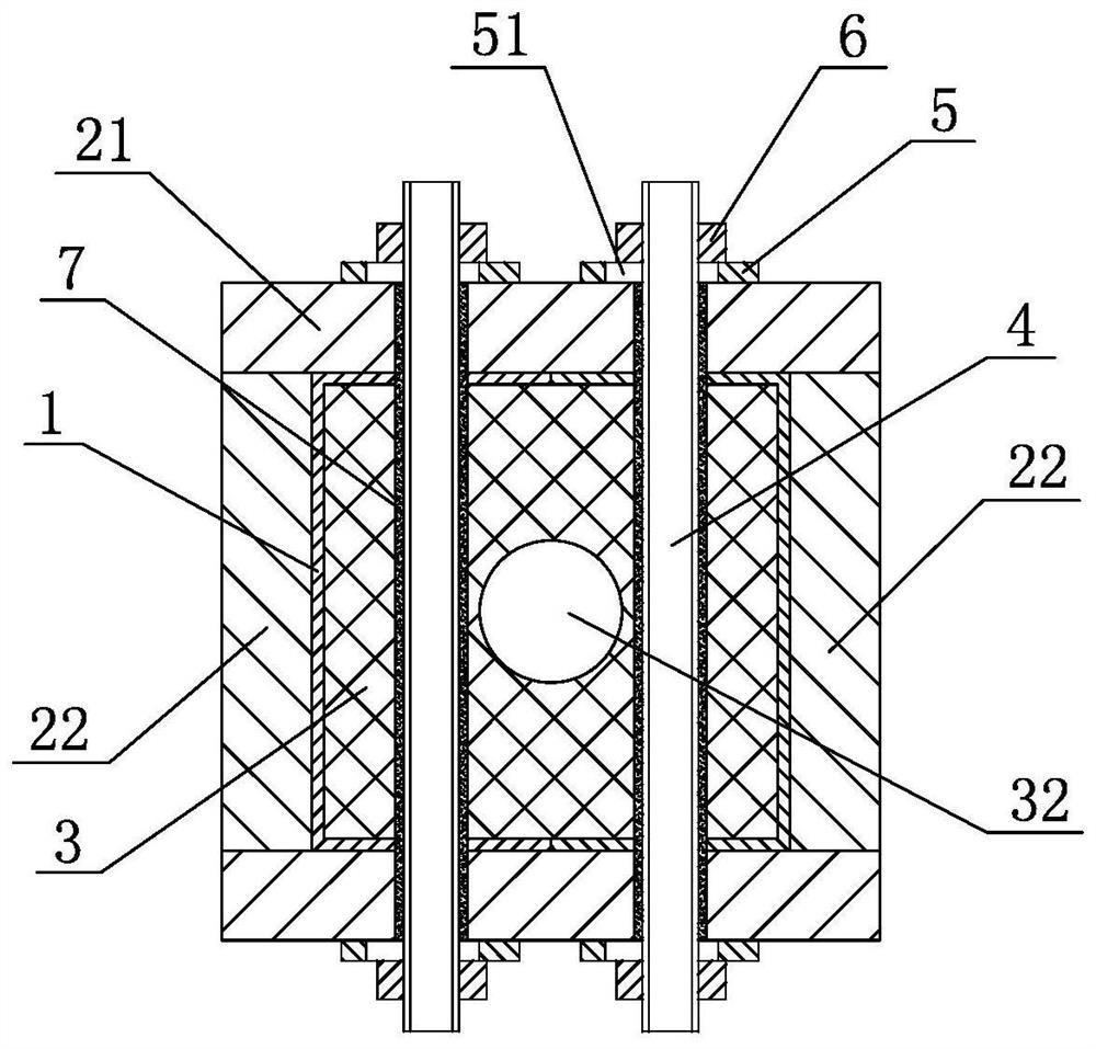 A high-strength box-type composite column and its preparation method