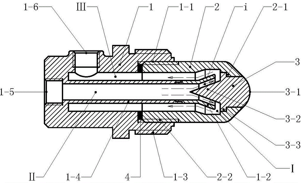 Cathode cooling structure of plasma spraying gun