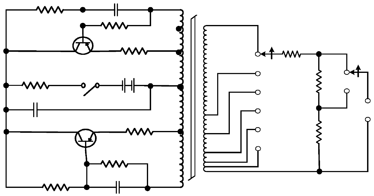 Complementary symmetrical self-excited push-pull converter