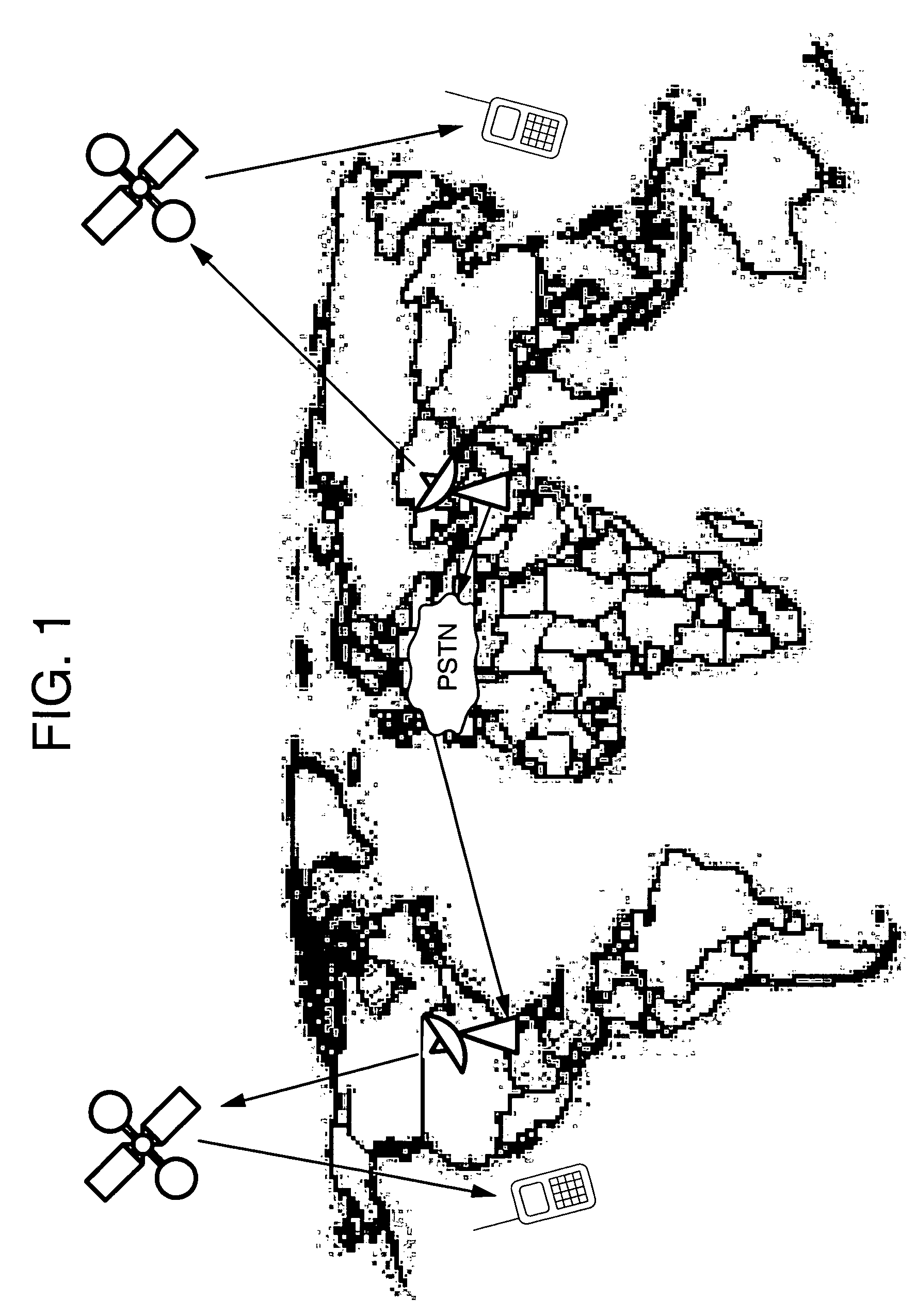 Satellite communication system for communicating packet data messages