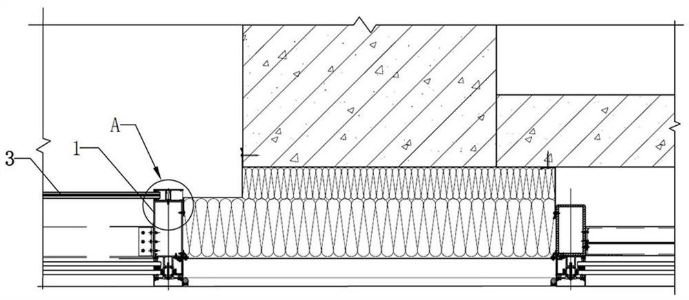 Assembled curtain wall keel and construction method thereof