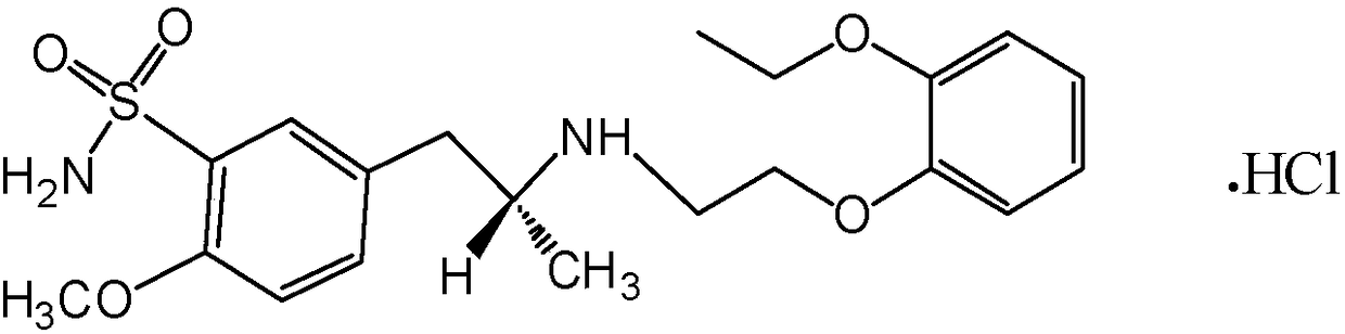 Tamsulosin orally disintegrating tablet composition with slow release performance