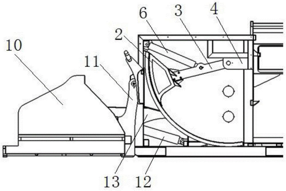 Pendulum compression type mobile garbage compression equipment