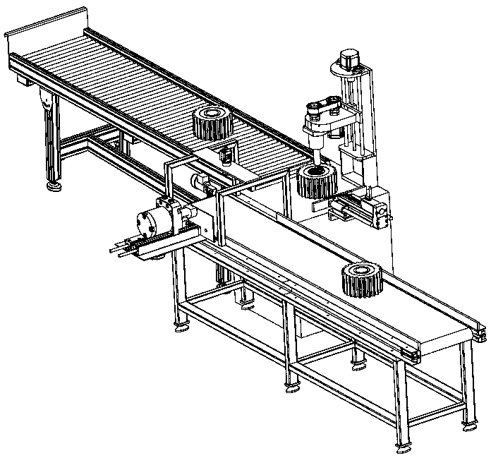 Gear finish machining grinding positioning mechanism