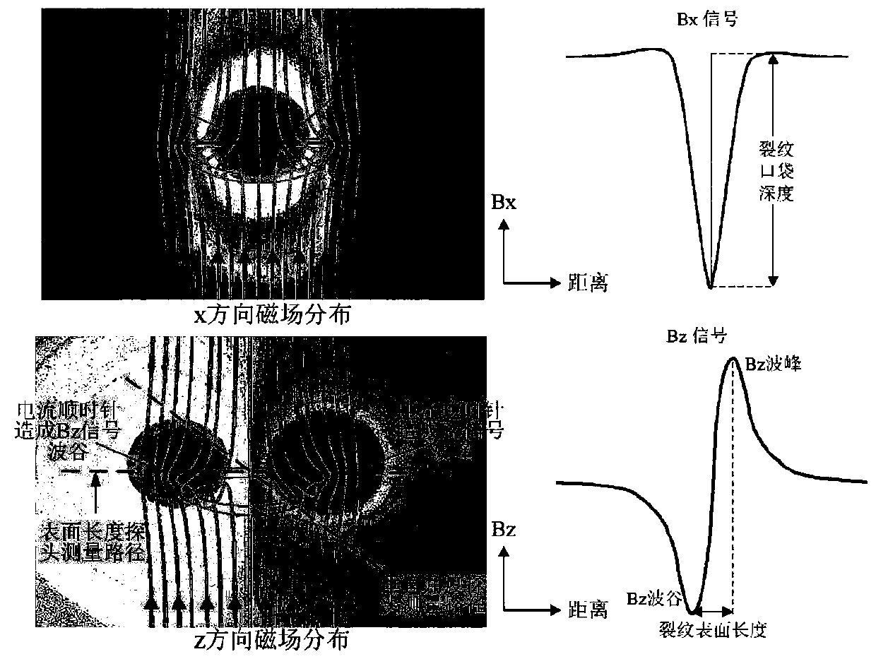 Method for nondestructively detecting extended vertical depth of roll contact fatigue of steel rail