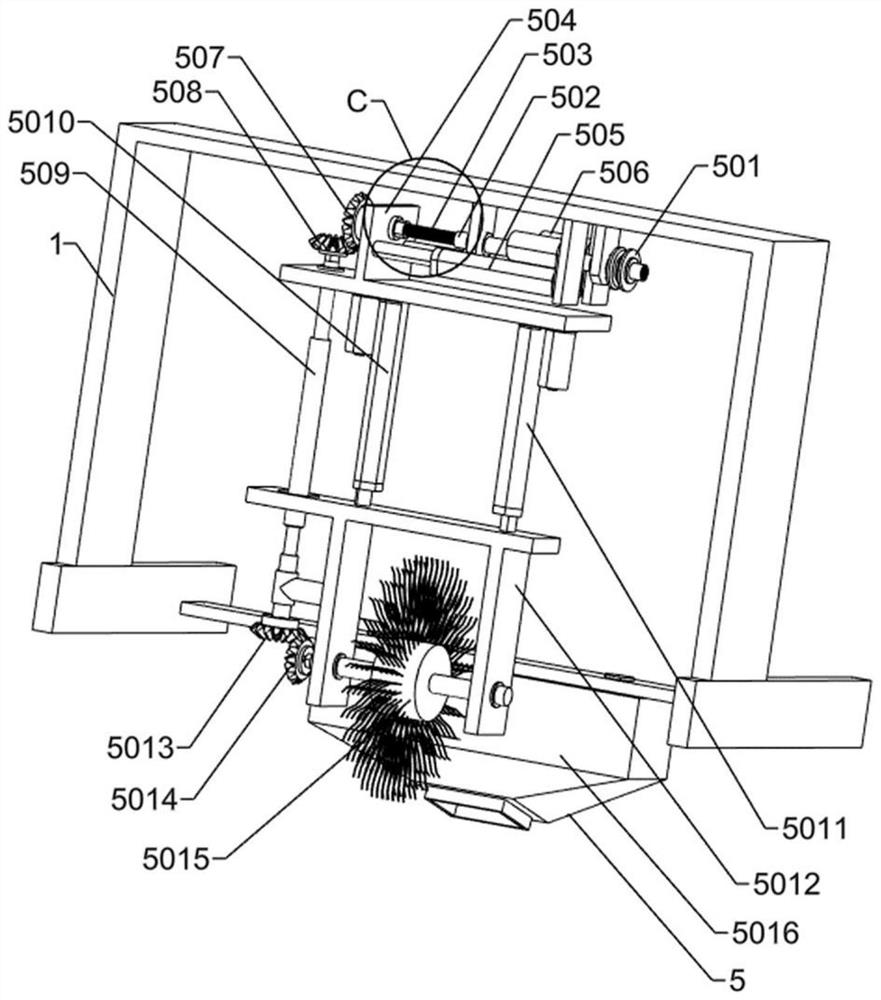 Asphalt road repairing device capable of filling bending cracks