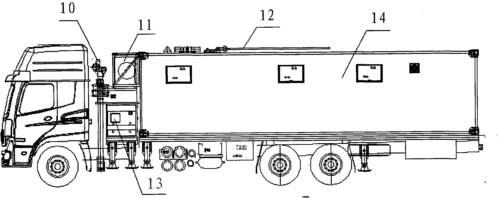 Emergency handling vehicle for highly-dangerous chemicals