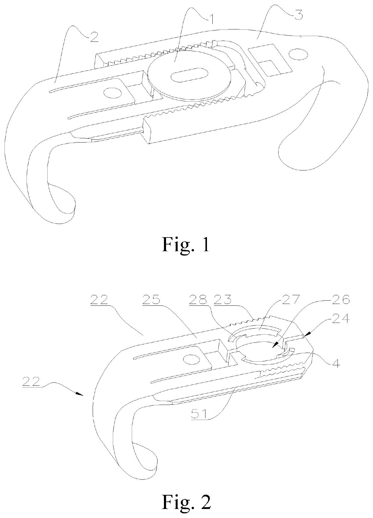 Quick release sternum closing fixator